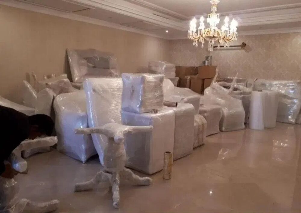 بسته‌بندی کامل اثاثیه یک منزل توسط مهربان‌بار
